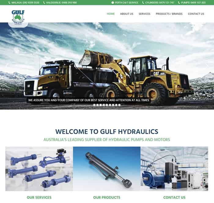 Web Design for gulfhydraulics.com.au