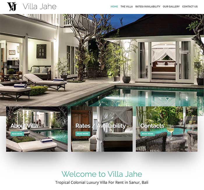 Villa Jahe - WordPress Website Perth